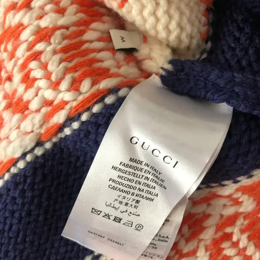 [BUNJANG] Gucci Band Knit Zip-Up Cardigan (M) / 정품 새상품  컨디션 구찌 밴드 니트 집업 가디건 M