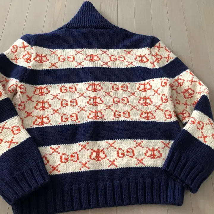 [BUNJANG] Gucci Band Knit Zip-Up Cardigan (M) / 정품 새상품  컨디션 구찌 밴드 니트 집업 가디건 M