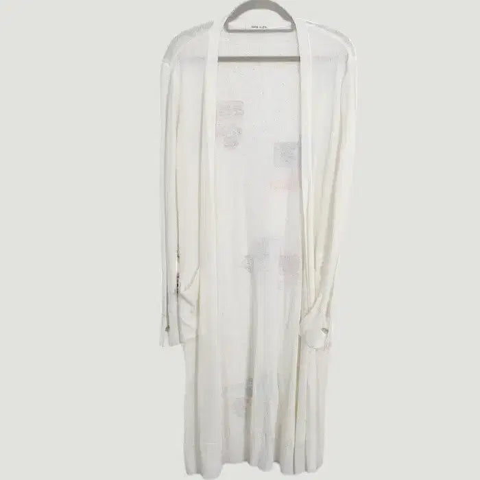 [BUNJANG] Anne Klein Linen Sheer Long Cardigan / 여성67/ 앤클라인 린넨 시스루 롱가디건