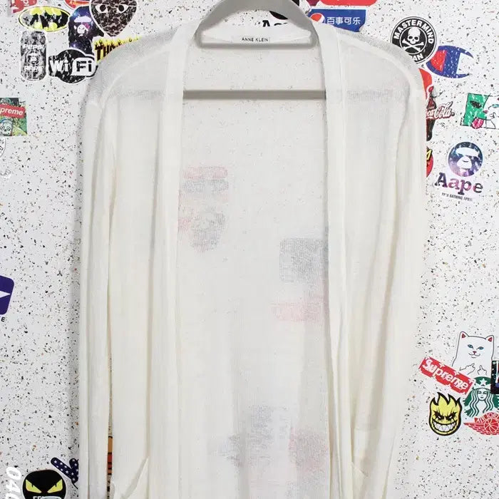 [BUNJANG] Anne Klein Linen Sheer Long Cardigan / 여성67/ 앤클라인 린넨 시스루 롱가디건