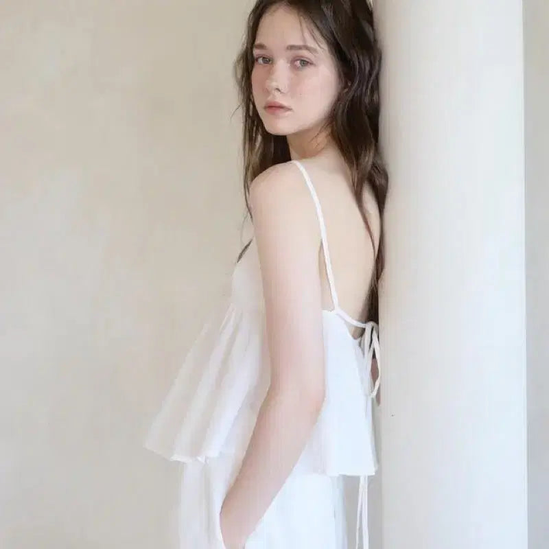 [BUNJANG] Yoonseul Shop Bustier Blouse / 윤슬샵 뷔스티에 블라우스