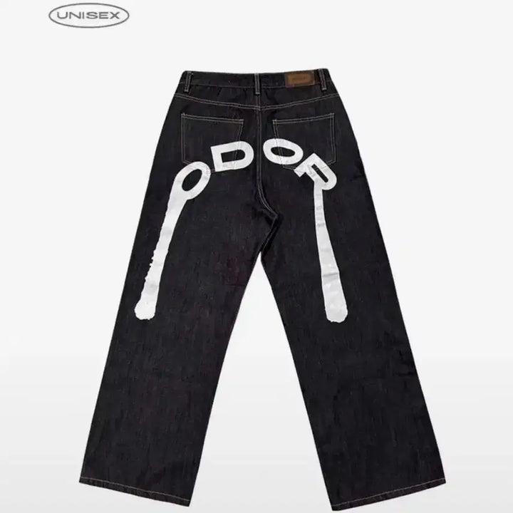 [BUNJANG] Odeur Logo Denim Pants / 오도어 로고 데님 팬츠
