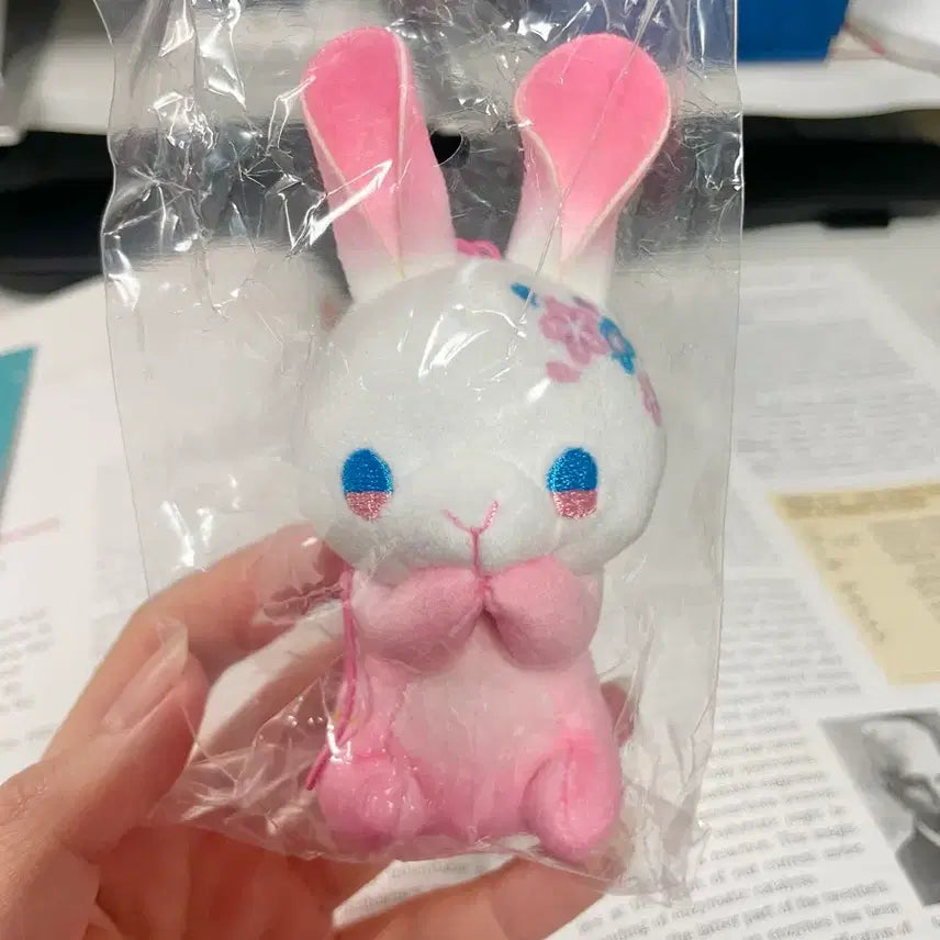 [BUNJANG] Japan Authentic Flower Rabbit Plush Keyring / 미개봉 새상품)일본정품 꽃토끼 인형 키링