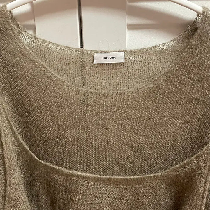 [BUNJANG] Monoha Mohair Knit &amp; Sleeveless Set / 모노하 모헤어 니트&amp;슬리브리스