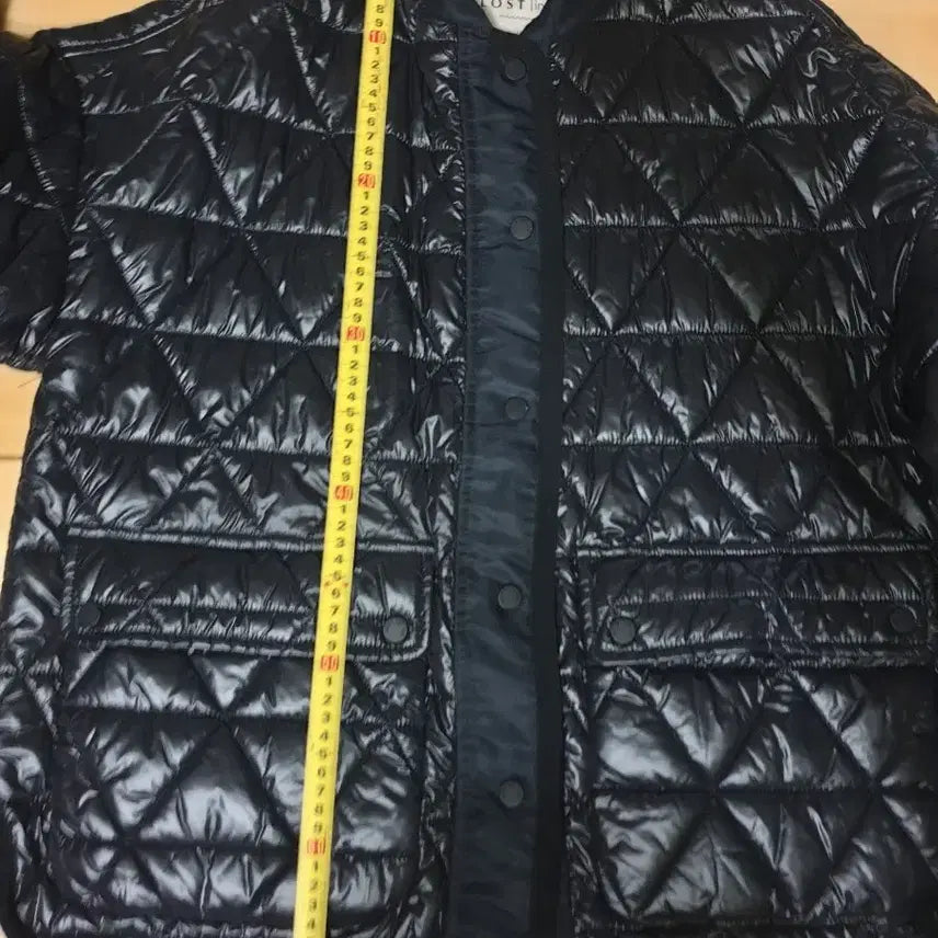 [BUNJANG] Lost In Me Quilted Padded Jacket (Glossy Black, FF Size) / 새옷급 여성 로스트인미 퀄팅 패딩 FF사이즈 유광