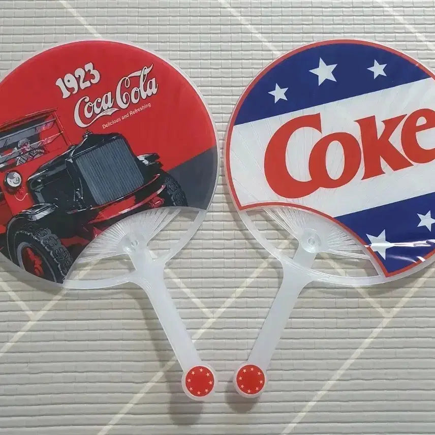 [BUNJANG] Coca-Cola Fan Set / .2종일괄 코카콜라 부채