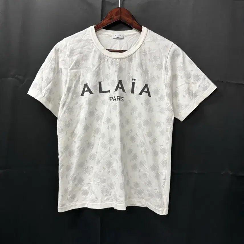 [BUNJANG] Alaia Flower Short Sleeve T-shirt / 알라이아 플라워 반팔티