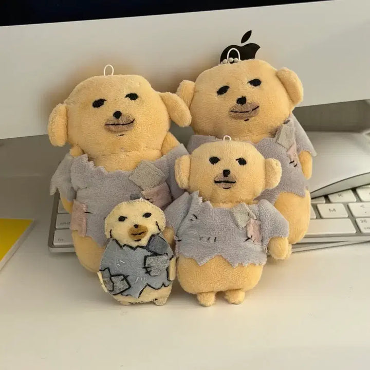 [BUNJANG] Nudaengi Family Keychain / 누댕이 가족 키링