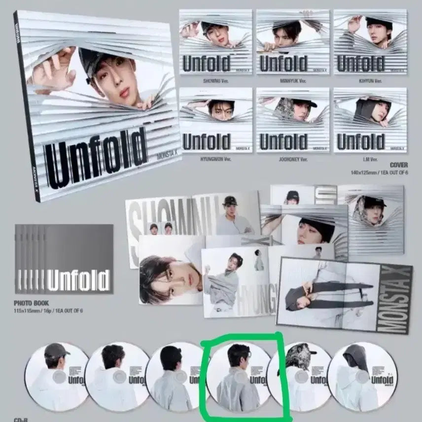 [BUNJANG] MONSTA X Hyungwon Unfold CD / 몬스타엑스 Unfold 형원 CD