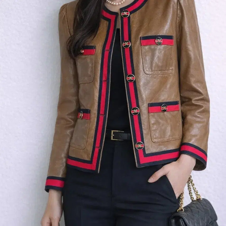[BUNJANG] MOJO.S.FINE Lambskin Leather Jacket Size 66 / 모조에스핀 양가죽 자켓 66사이즈
