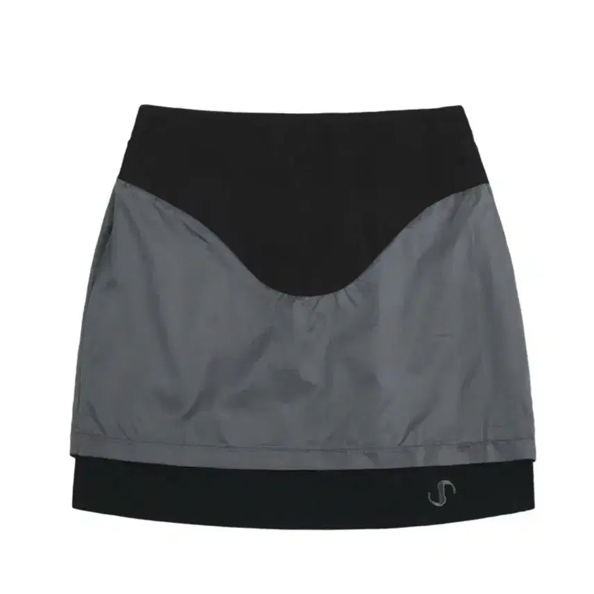 [SOLD OUT] 오호스 레이어드 요크 스커트 블랙