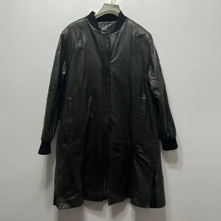 [SOLD OUT] 롱 카키 양가죽 봄버 자켓 S