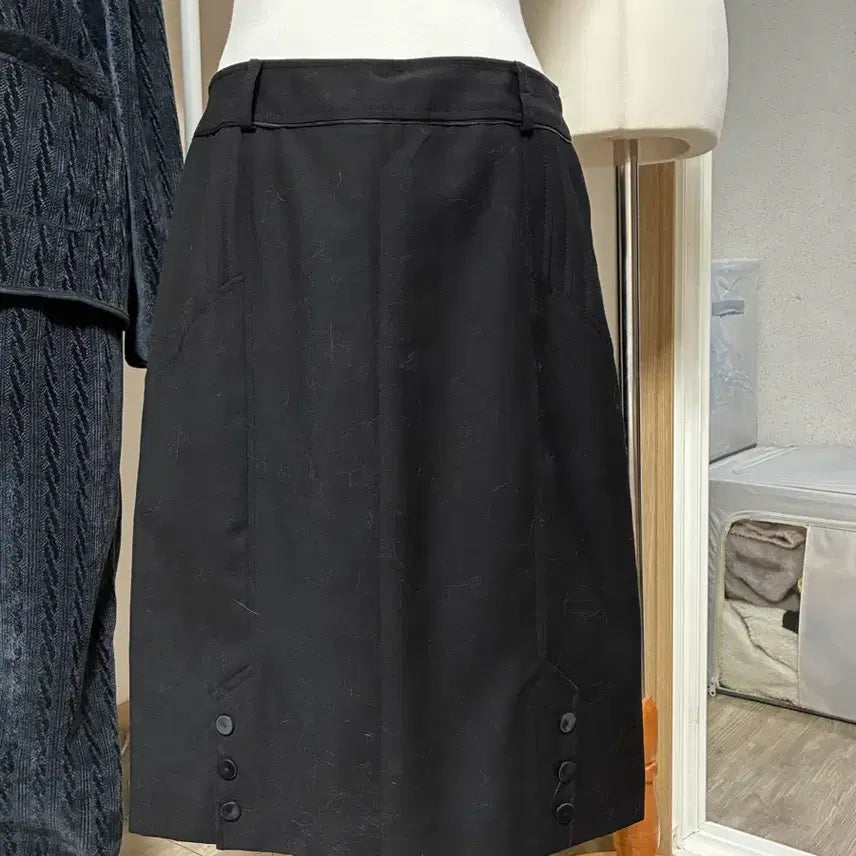 [BUNJANG] Vintage Black Midi Skirt / 빈티지 블랙 미디 스커트