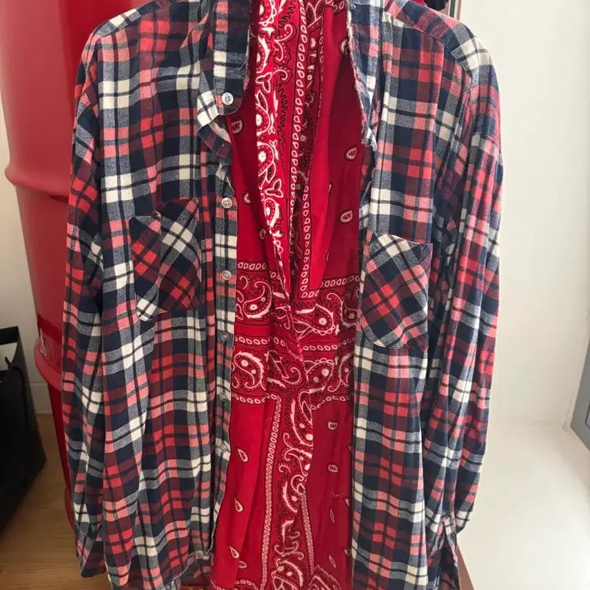 [BUNJANG] Old Park Bandana Checkered Shirt / 올드파크 반다나 셔츠 남방