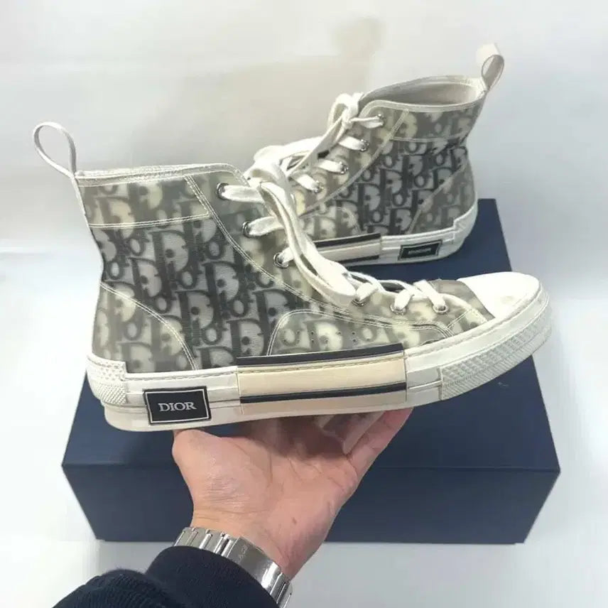 [SOLD OUT] 디올 오블리크 스니커즈 하이탑 b23