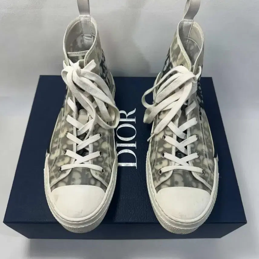 [SOLD OUT] 디올 오블리크 스니커즈 하이탑 b23