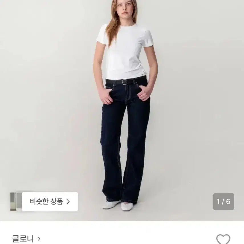 [BUNJANG] Glowny Rodeo Jeans Deep Blue L / 글로니 로데오진 딥블루 L