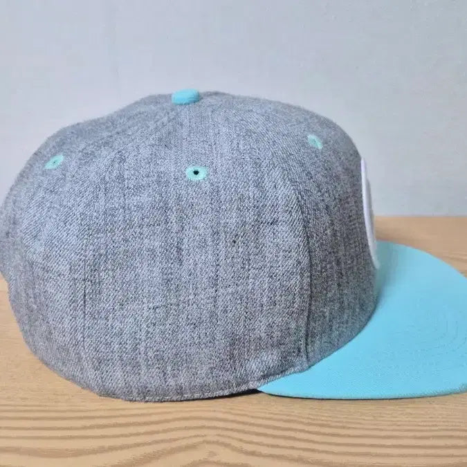 [BUNJANG] Stussy SS Logo Snapback Hat Gray/Mint / 스투시 SS로고 스냅백 모자 회색/민트 프리 57-59cm 가능
