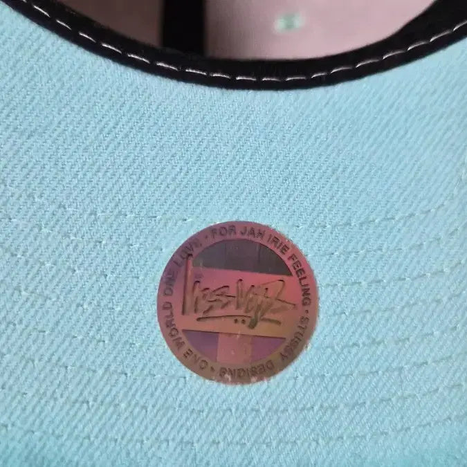 [BUNJANG] Stussy SS Logo Snapback Hat Gray/Mint / 스투시 SS로고 스냅백 모자 회색/민트 프리 57-59cm 가능