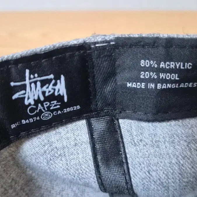 [BUNJANG] Stussy SS Logo Snapback Hat Gray/Mint / 스투시 SS로고 스냅백 모자 회색/민트 프리 57-59cm 가능