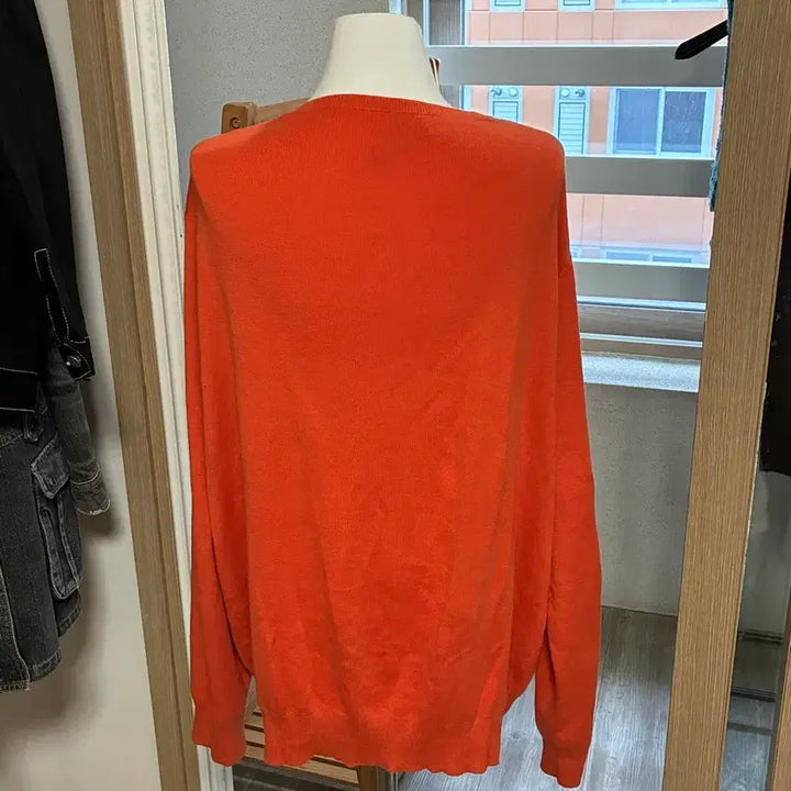 [BUNJANG] Polo Ralph Lauren V-Neck Knit Orange / 폴로 랄프로렌 브이넥 니트 오렌지