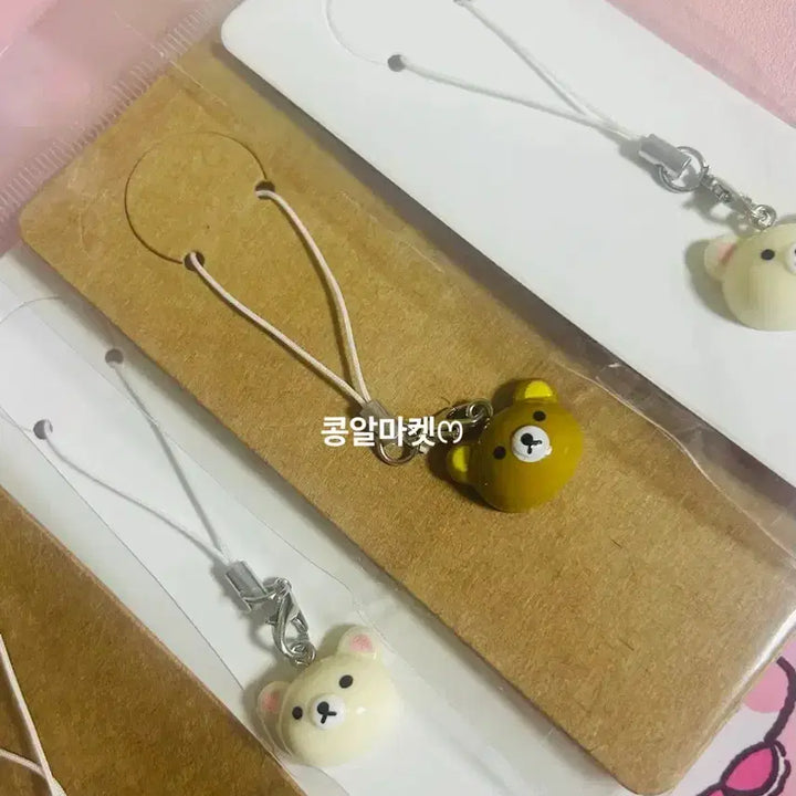 [BUNJANG] Rilakkuma &amp; Korilakkuma Face Keyring / 리락쿠마/코리락쿠마 얼빡 키링 ver1.2