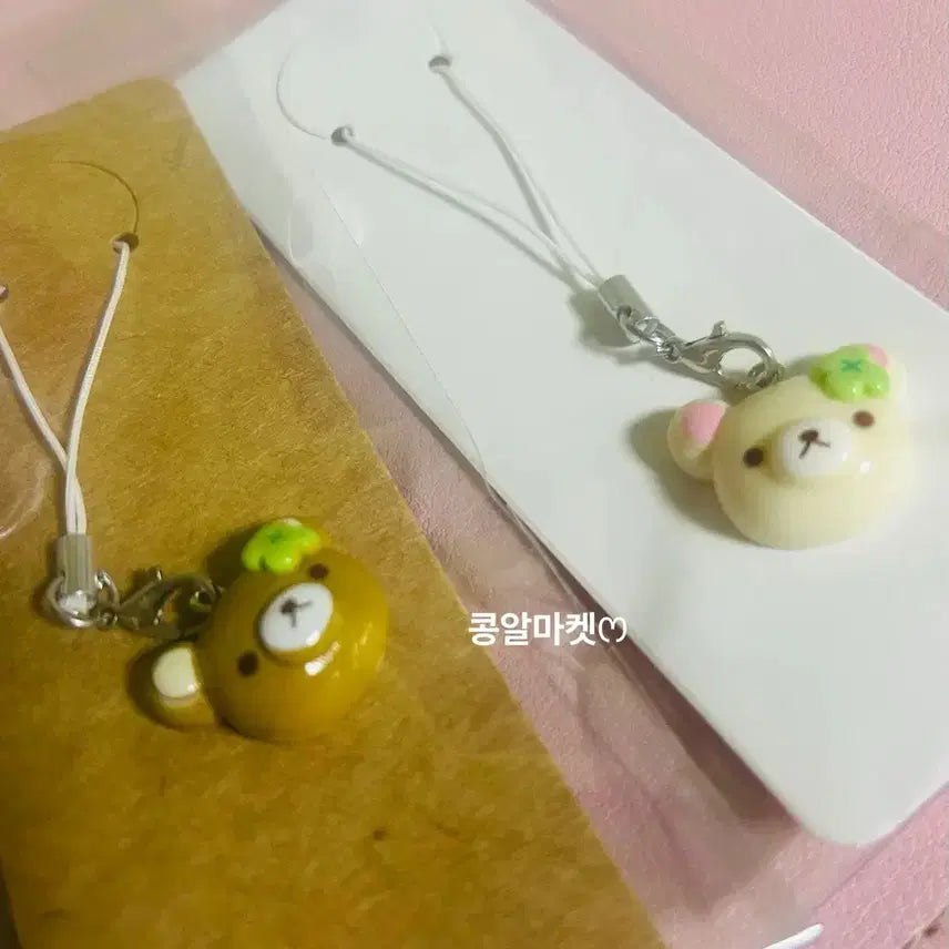[BUNJANG] Rilakkuma &amp; Korilakkuma Face Keyring / 리락쿠마/코리락쿠마 얼빡 키링 ver1.2