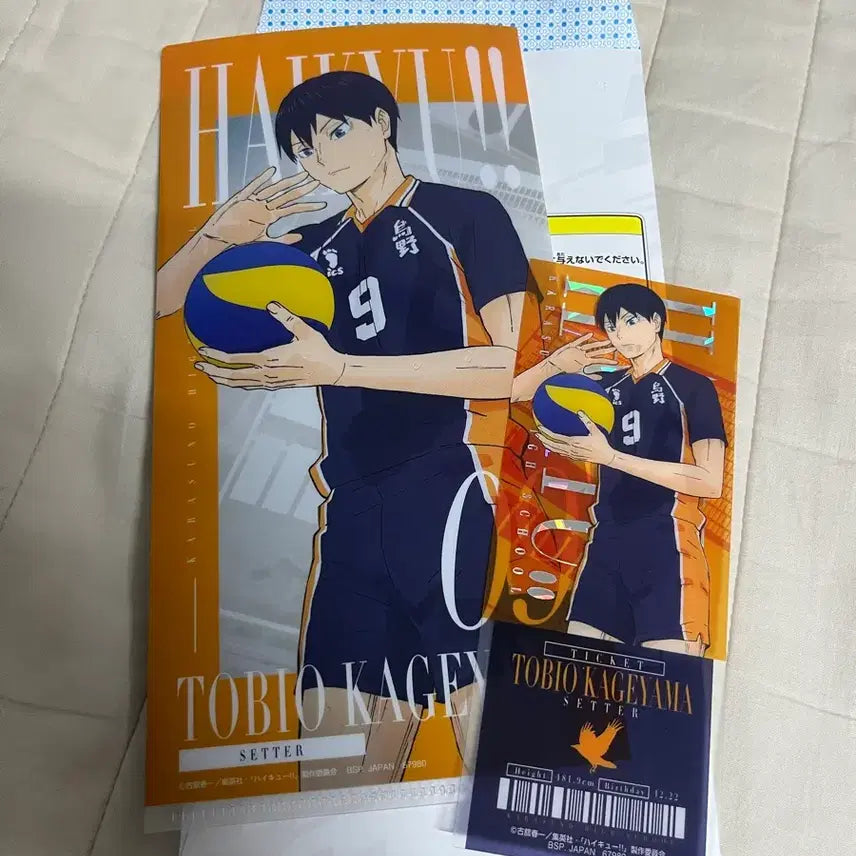 [BUNJANG] Haikyuu!! Kuji Kageyama "I Prize" Clear Card File / 하이큐 쿠지 카게야마 I상 클리어 카드 파일