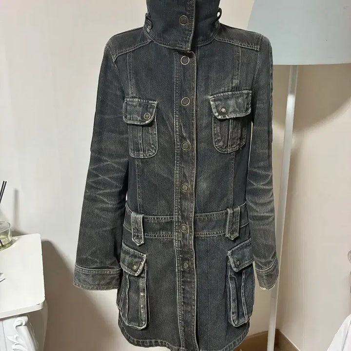 [BUNJANG] Vintage Denim Jacket Dress / 빈티지 데님 자켓 원피스