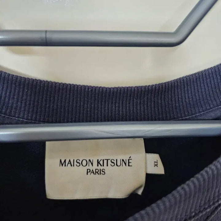 [BUNJANG] Maison Kitsune Fox Head Navy Sweatshirt XL / 사용감o 정품 메종키츠네 폭스헤드 네이비 맨투맨 XL