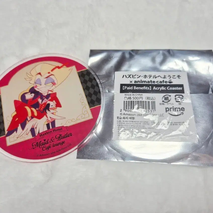 [BUNJANG] Hazbin Hotel Lucifer Acrylic Coaster / 해즈빈 호텔 애니메이트 카페 루시퍼 아크릴 코스터