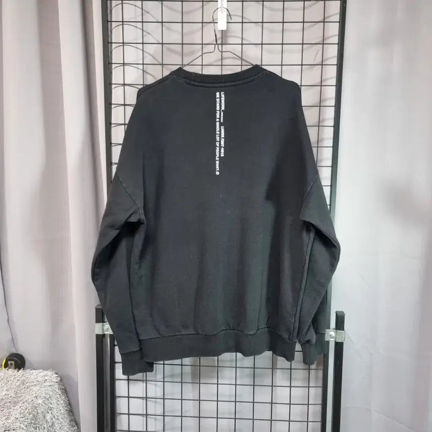 [BUNJANG] Life Work Silicone Radok Long Sleeve T-Shirt Black L / 라이프워크 맨투맨 실리콘 라독 긴팔 티셔츠 블랙 L