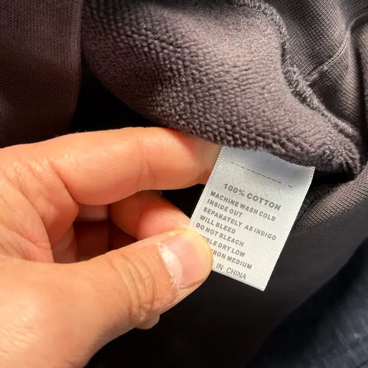 [SOLD OUT] 논스탁 리트리트 헬 스텐실 17.5oz 베이직 스웻셔츠 빈티지 블랙 L