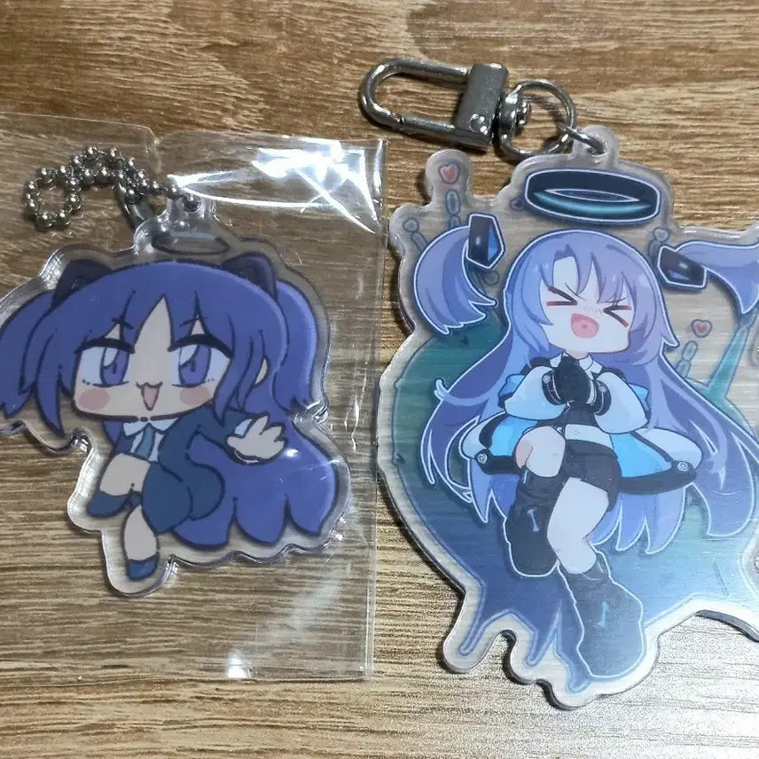 [BUNJANG] Blue Archive Yuuka Acrylic Keyring Bundle Set / (일괄)블루 아카이브 유우카 아크릴 키링