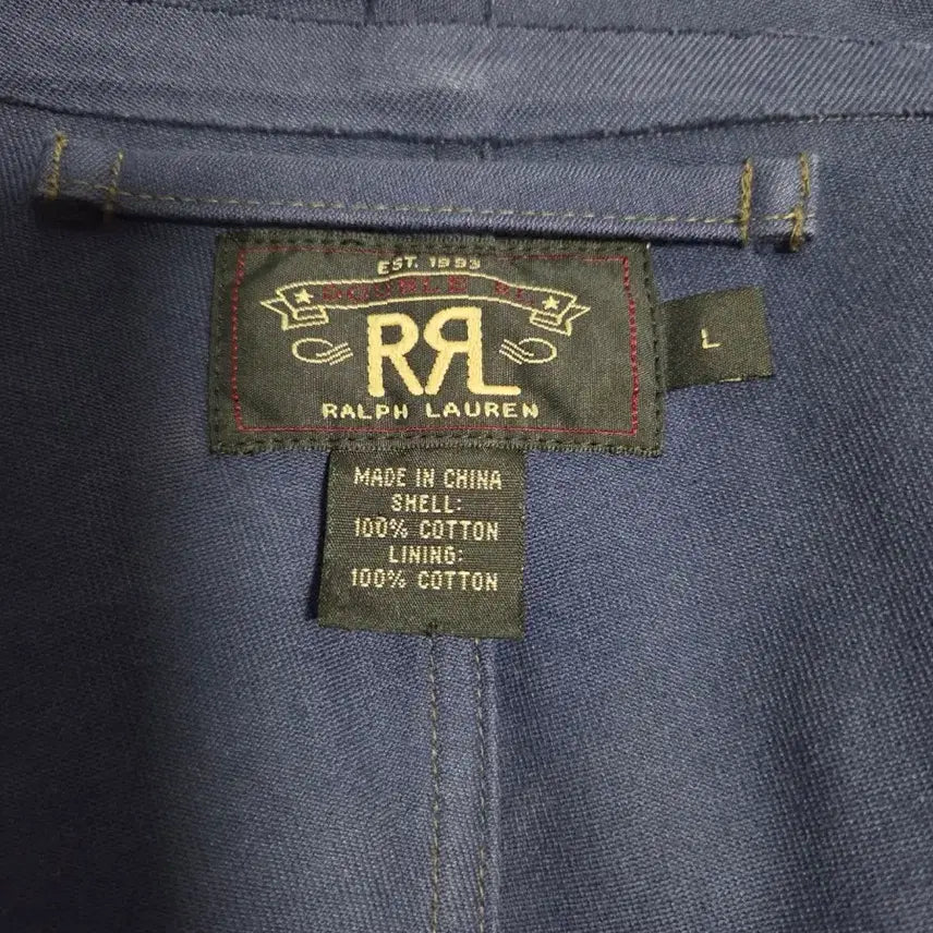 [BUNJANG] RRL Hooded Deck Jacket L Navy / 더블알엘 후드 덱자켓 L 네이비