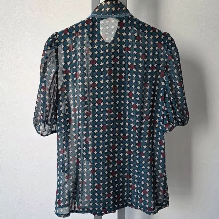 [BUNJANG] VALENCIA Silk Printed Blouse / VALENCIA 발렌시아 나염 실크 블라우스-55(드라이/새상급)