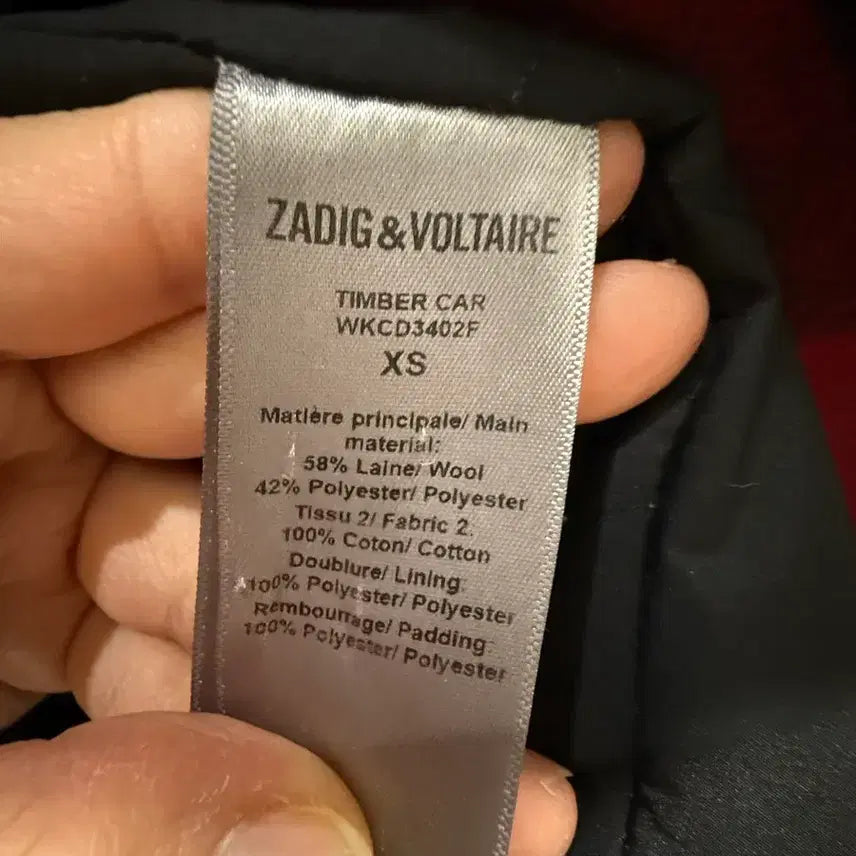 [BUNJANG] Zadig &amp; Voltaire Timber Check Wool Overshirt Jacket / 쟈딕앤볼테르 Timber 오버셔츠 스타일 체크 울 재킷