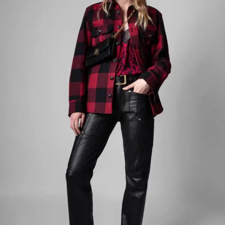 [BUNJANG] Zadig &amp; Voltaire Timber Check Wool Overshirt Jacket / 쟈딕앤볼테르 Timber 오버셔츠 스타일 체크 울 재킷