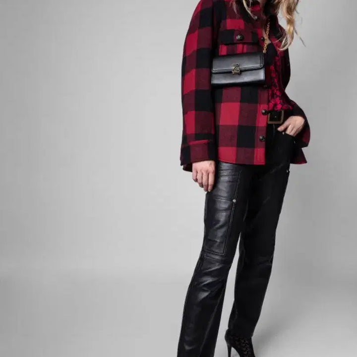 [BUNJANG] Zadig &amp; Voltaire Timber Check Wool Overshirt Jacket / 쟈딕앤볼테르 Timber 오버셔츠 스타일 체크 울 재킷