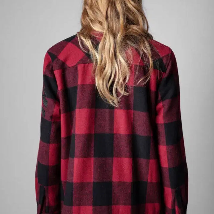 [BUNJANG] Zadig &amp; Voltaire Timber Check Wool Overshirt Jacket / 쟈딕앤볼테르 Timber 오버셔츠 스타일 체크 울 재킷