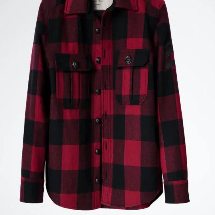 [BUNJANG] Zadig &amp; Voltaire Timber Check Wool Overshirt Jacket / 쟈딕앤볼테르 Timber 오버셔츠 스타일 체크 울 재킷