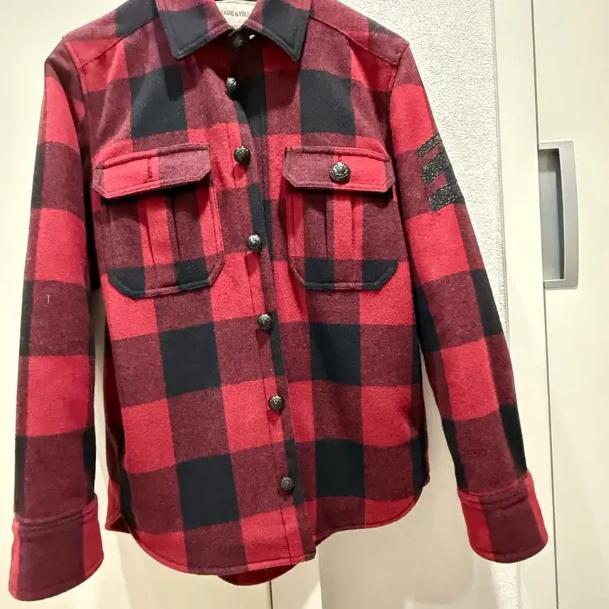 [BUNJANG] Zadig &amp; Voltaire Timber Check Wool Overshirt Jacket / 쟈딕앤볼테르 Timber 오버셔츠 스타일 체크 울 재킷