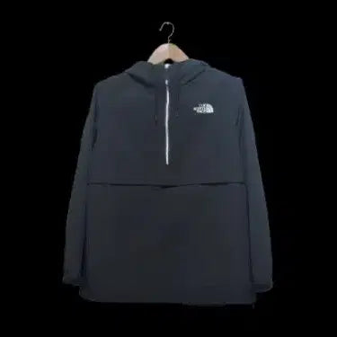 [BUNJANG] The North Face Anorak Windbreaker Jacket / 남성M 노스페이스 블랙 검정 우븐 아노락 바람막이 트레이닝복 고프코어