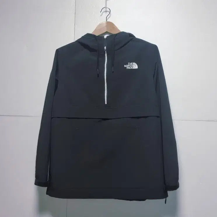 [BUNJANG] The North Face Anorak Windbreaker Jacket / 남성M 노스페이스 블랙 검정 우븐 아노락 바람막이 트레이닝복 고프코어