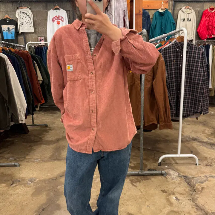 [BUNJANG] Carhartt Corduroy Shirt / 칼하트 코듀로이 셔츠