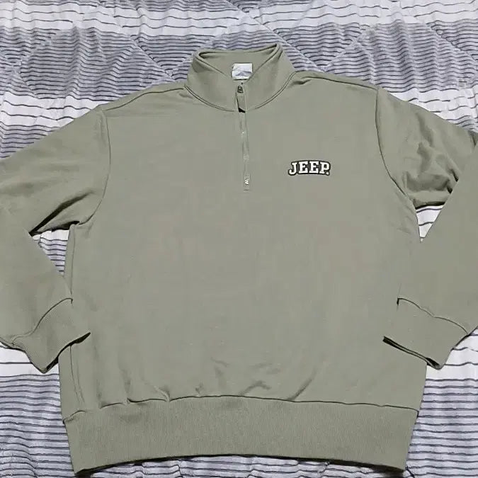 [BUNJANG] Jeep Oversized Half-Zip Sweatshirt Men&