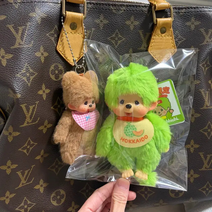[BUNJANG] Monchhichi Melon Keyring / 훗카이도 한정판 멜론몬치치키링