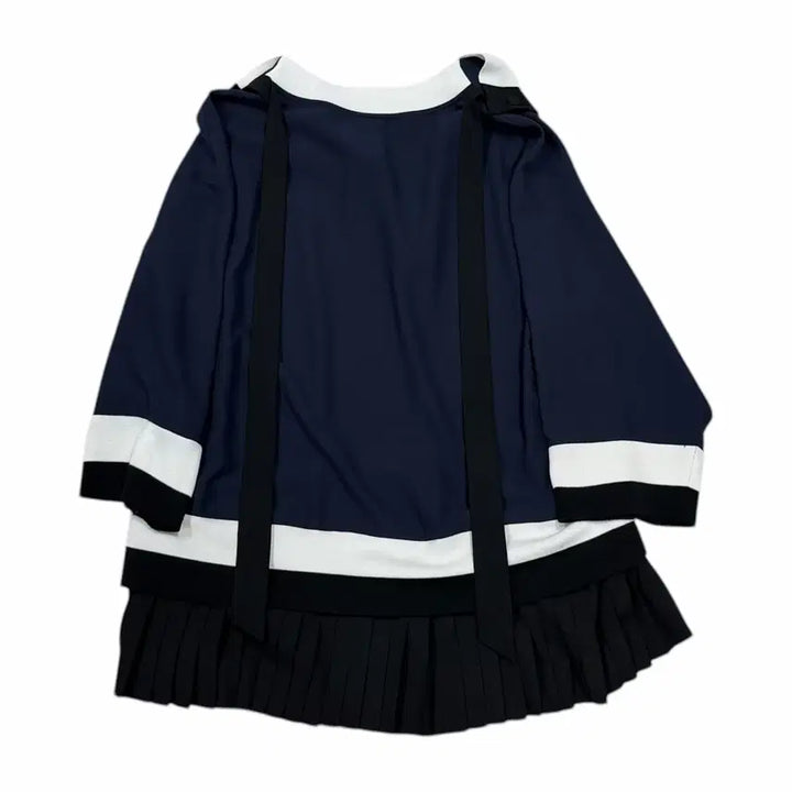 [BUNJANG] Lucky Chouette Sailor Frill Blouse Navy / 럭키슈에뜨 세일러 세라 프릴 블라우스 네이비