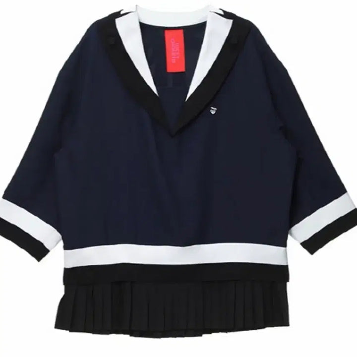 [BUNJANG] Lucky Chouette Sailor Frill Blouse Navy / 럭키슈에뜨 세일러 세라 프릴 블라우스 네이비