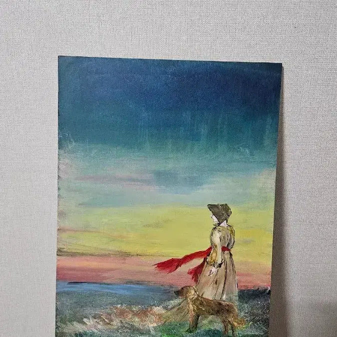 [BUNJANG] Hand-Painted Acrylic Painting on Wood Panel / 손그림 아크릴화